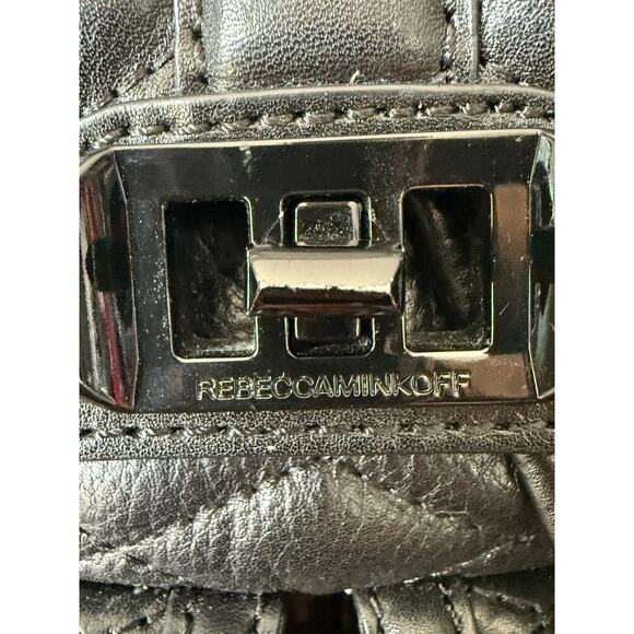 Rebecca Minkoff Love Quilted Backpack Black with adjustable chain/leather straps main image 12